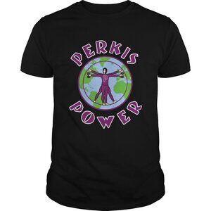 Perkis Power Tony Perkis T-Shirt Heavyweights Movie Retro Gym Fitness Tee 92